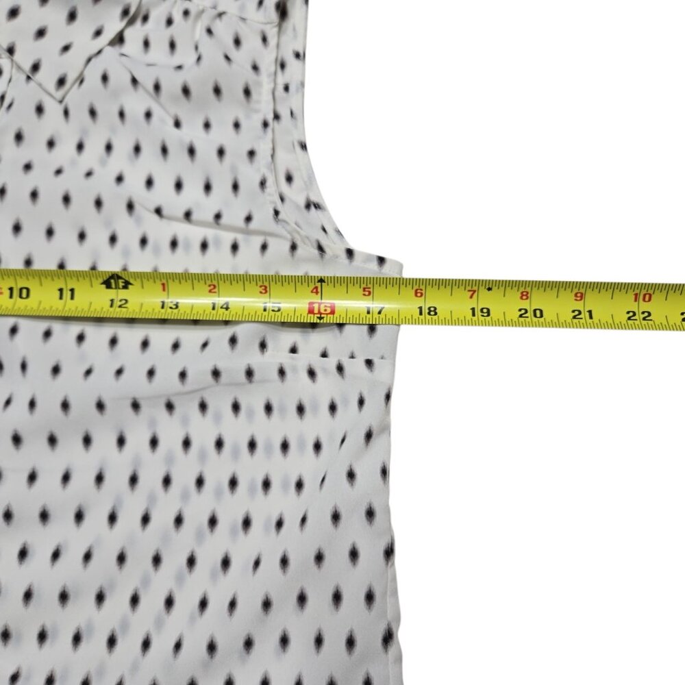 Kenar Blouse Womens Small Sleeveless Button Down Polka Dot Top Career Workwear - Picture 3 of 11